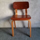 Children's school chair made of vintage wood