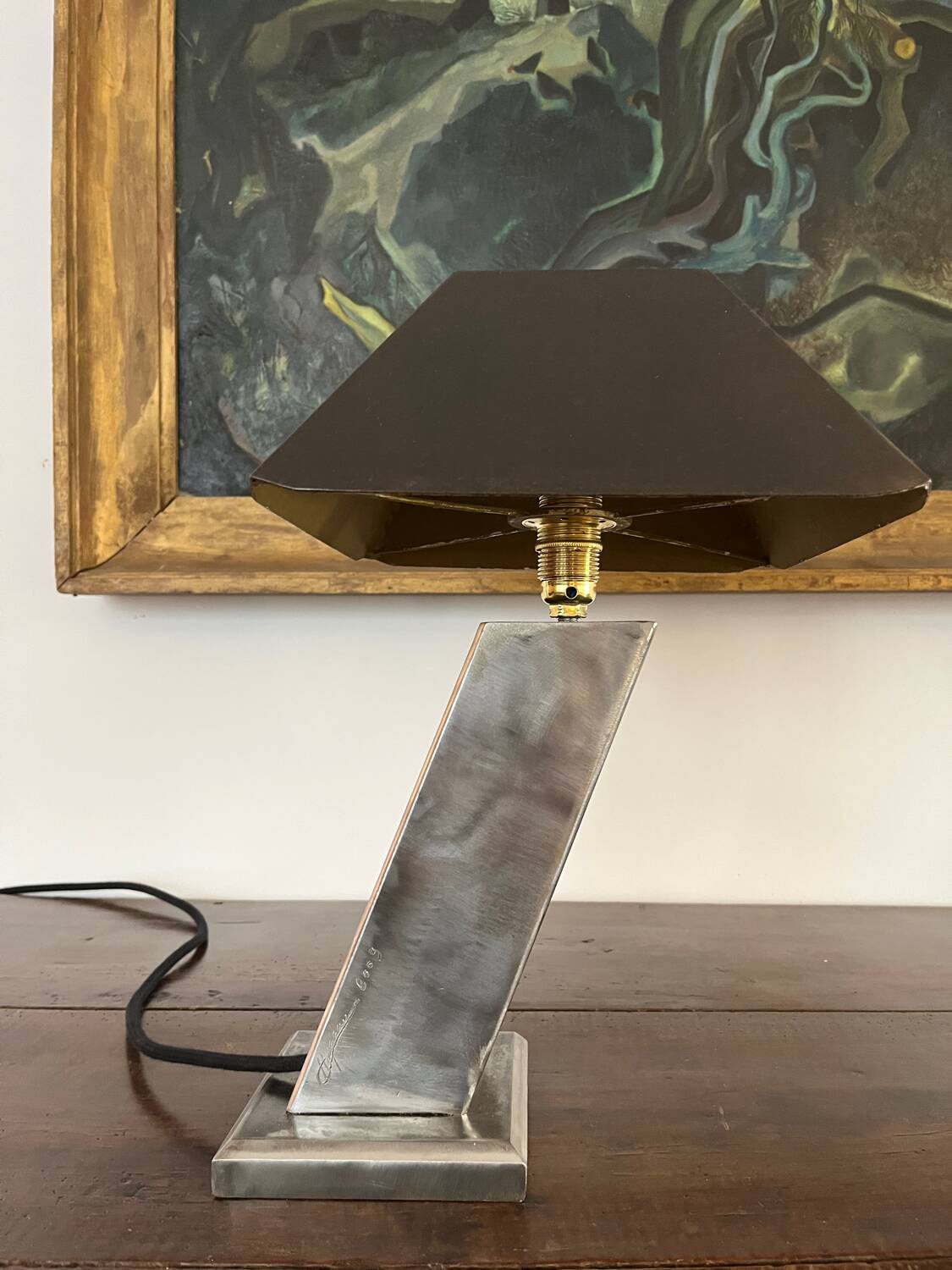 Lampe de bureau en acier