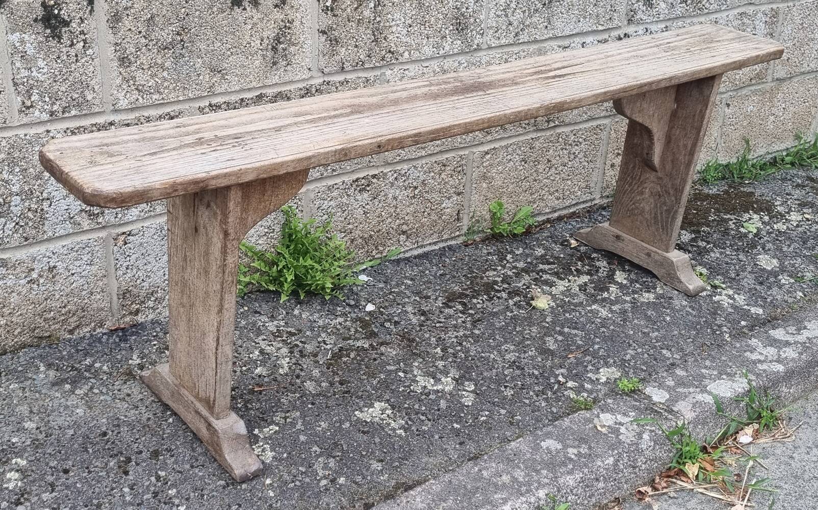 Old farm bench, natural color, vintage
