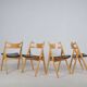 Set CH-29 Sawbuck chairs designed by Hans Wegner for Carl Hansen & Son