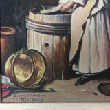 Painting The Scrubber painting on wood reproduction