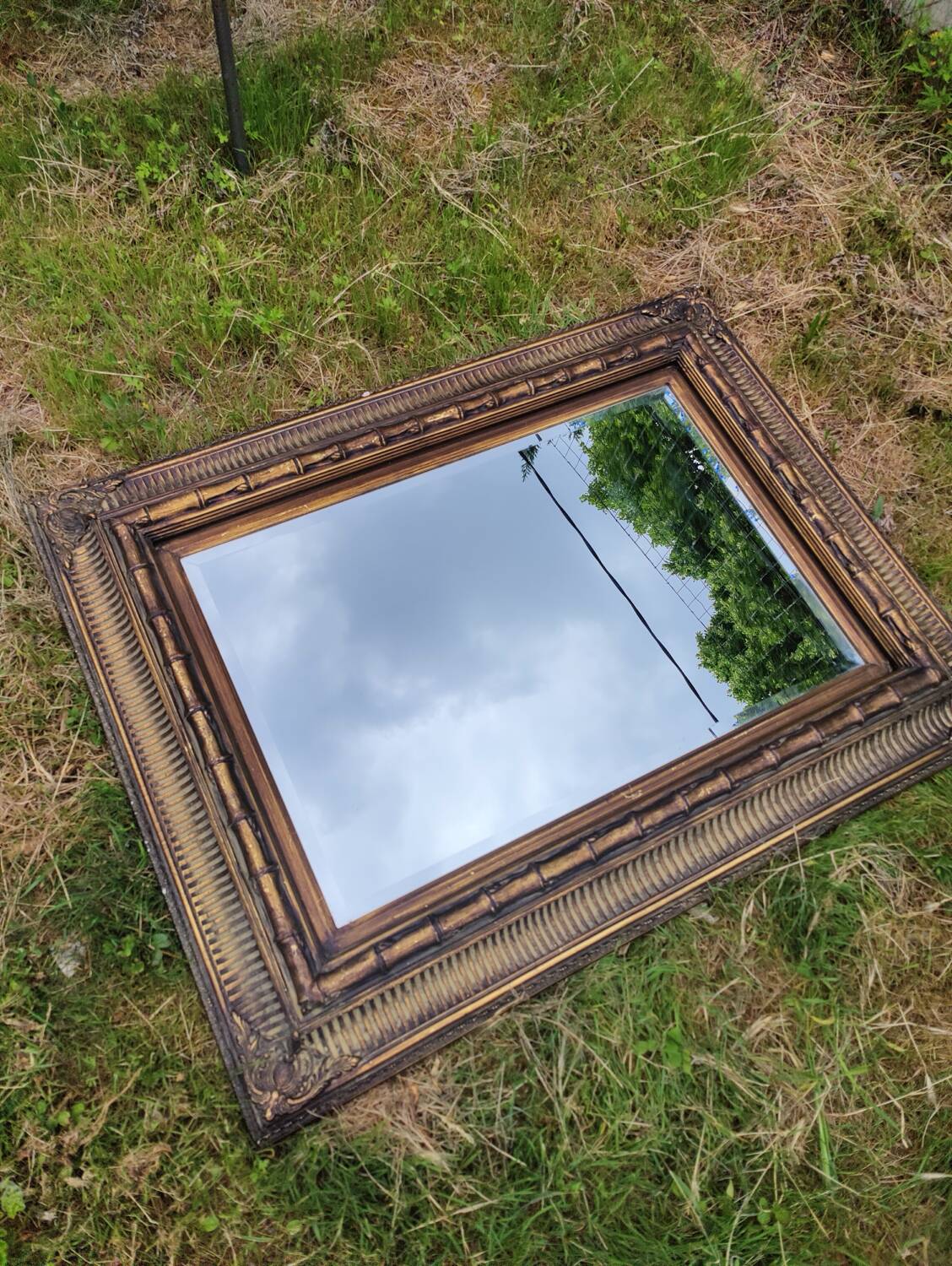 Large antique mirror