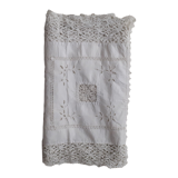 Table runner, crocheted lace and cotton.  R2