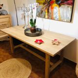 Solid oak farmhouse table
