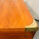 Gautier “Marine” bedside table in wood and brass, 1991