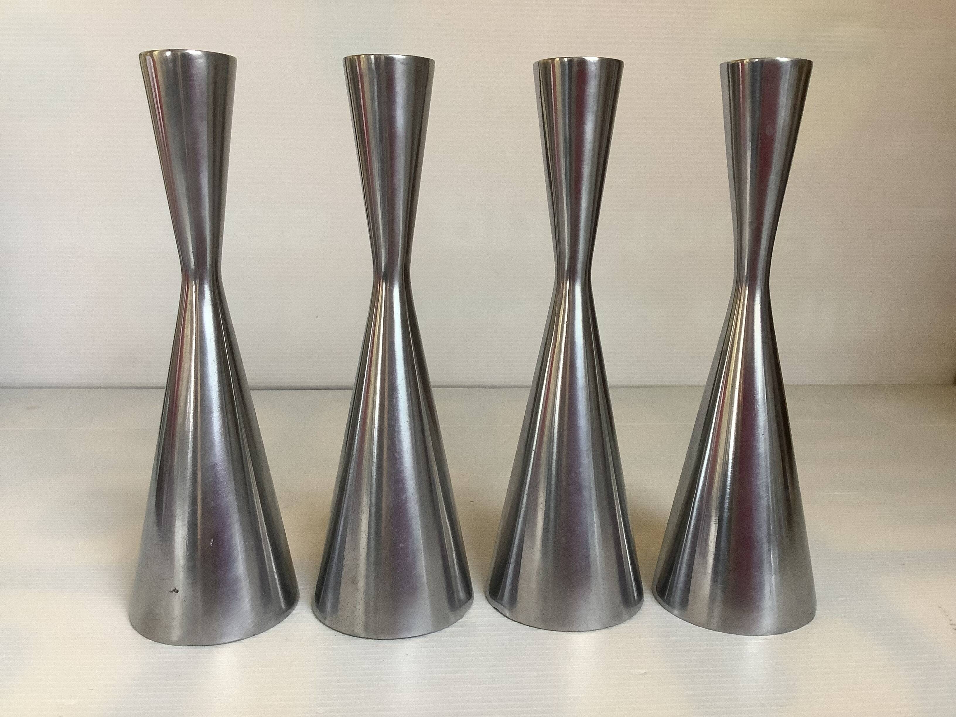 Four diabolo candle holders Erika Pekkari