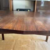 Scandinavian dining table in hexagonal rosewood 1960