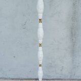 Halogen floor lamp from the 60s in marble ceramic and brass