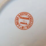 Antique ravier in white porcelain and gold Axe & Pépin in Vierzon