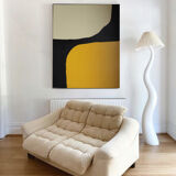 Abstract painting "Symbiose" 80x65cm for contemporary living room