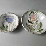 2 ceramic cups signed, Albert Thiry Vallauris