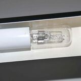 Italian design lamp 80's chrome and steel