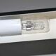 Lampe design italien années 80's chrome et acier