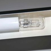 Lampe design italien années 80's chrome et acier
