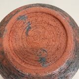 Ceramic studio pottery bowl shell element by gerhard liebenthron, germany, 1970s