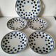 dish and 4 dessert plates K and G Lunéville