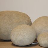 Set of 4 “Dora” model rock lamps by André Cazenave for Atelier A, 1960