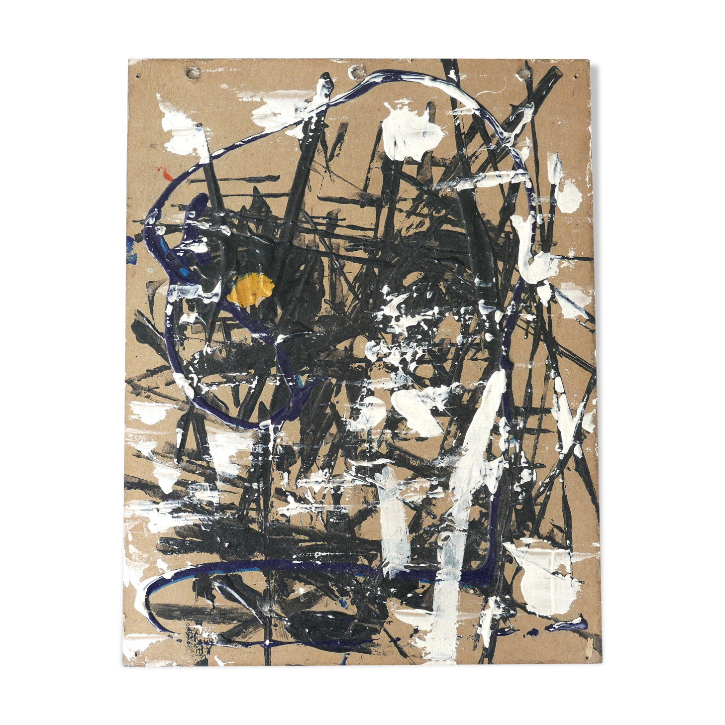 Peinture abstraite signée, années 90