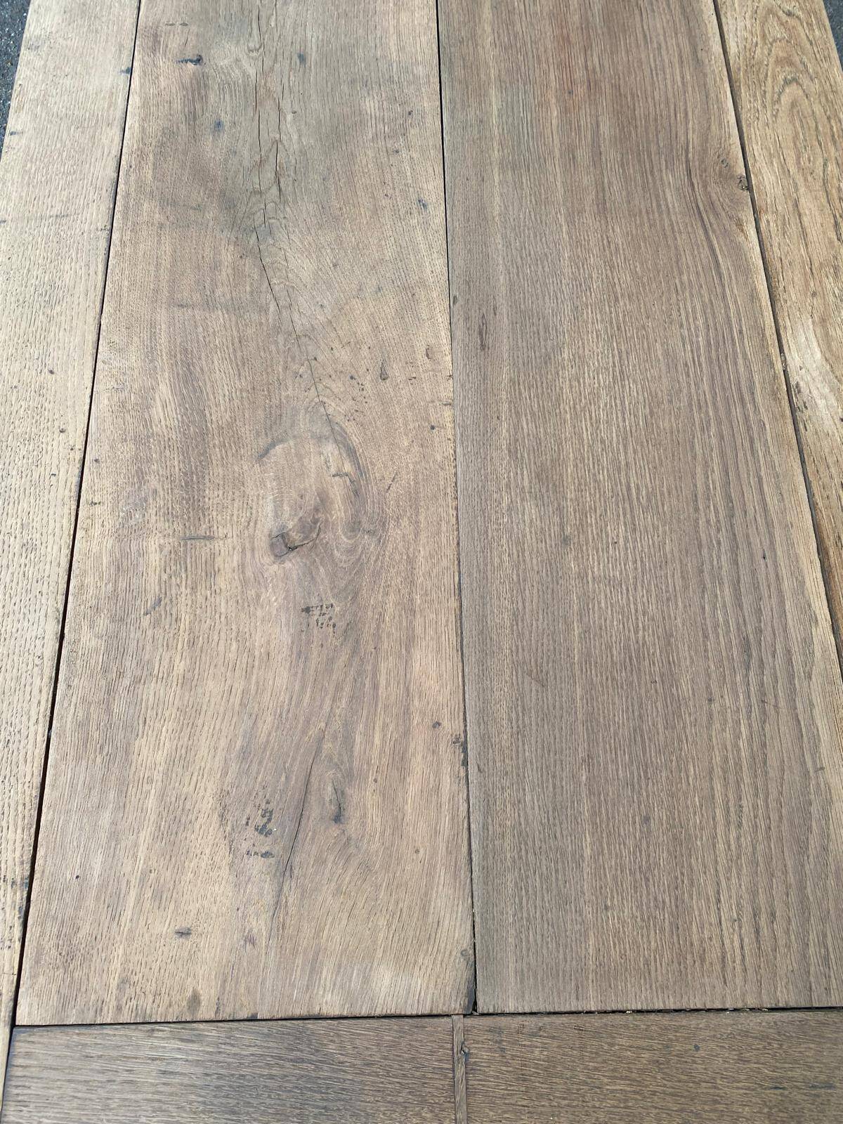 18th century farmhouse dining table renovated in solid oak 200cm