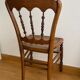 Napoleon III style chair with canning seat