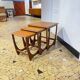 Teak trundle coffee table