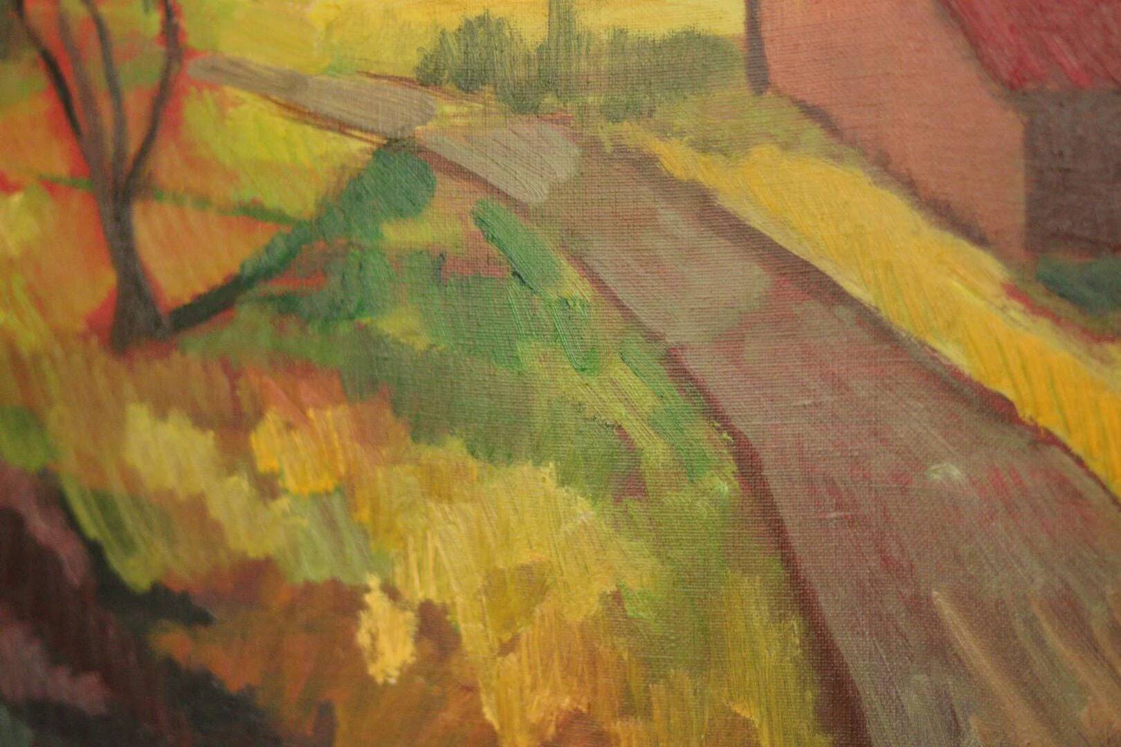 Landscape with barn by Bror Göransson