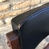 Wooden chair and skai