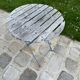 Round folding garden table