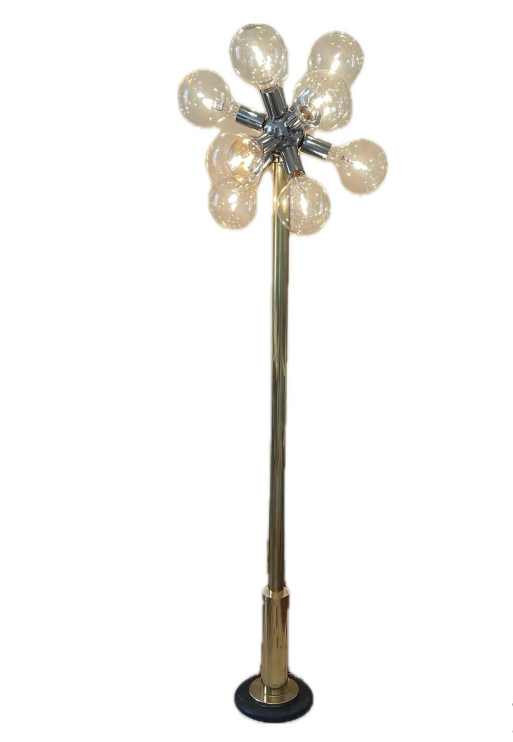Sputnik floor lamp brass