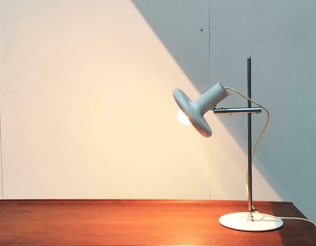 Optima table lamp from the Danish space age mid-century by Hans Due for Fog & Mørup, 1970s.