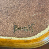 Vallauris ceramic table signed barois 1979