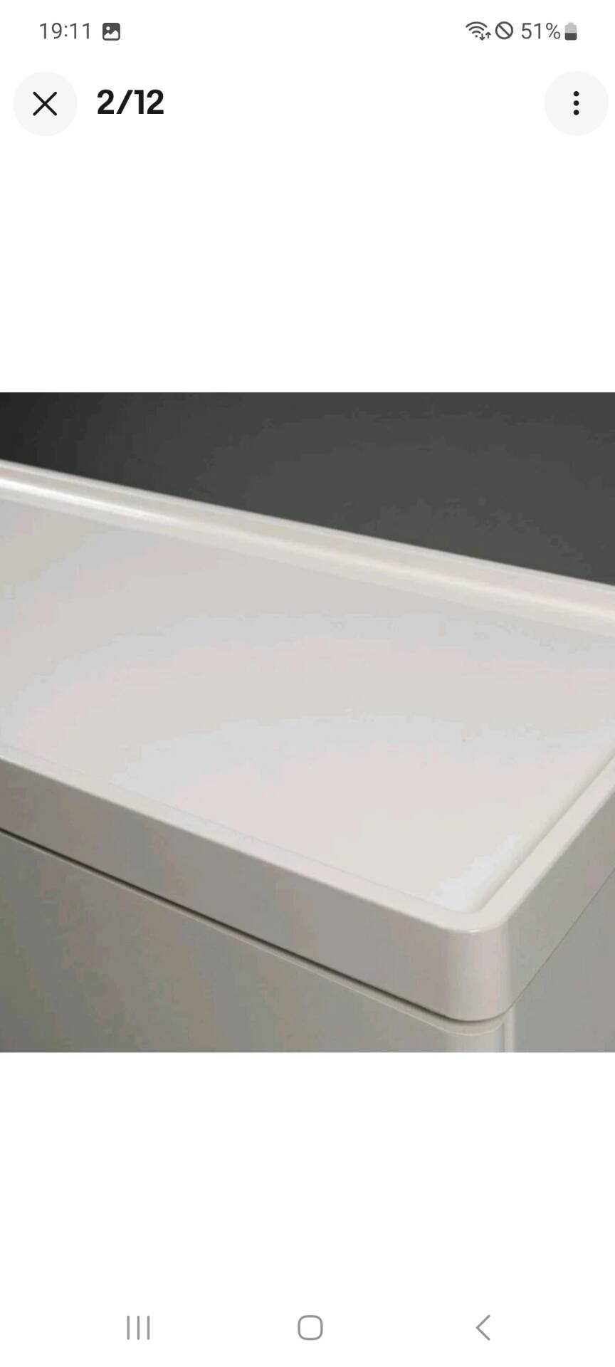 Commode blanche Magnus Eleäck pour Ikea, années 2000