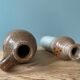 Lot d’un vase et d’un pichet vintage en grès vernissé