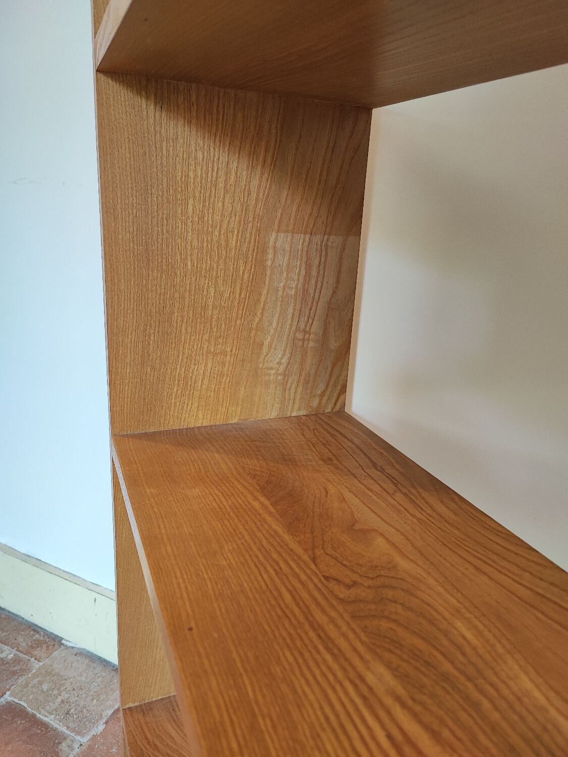 Bookcase wooden shelf 60s/70s