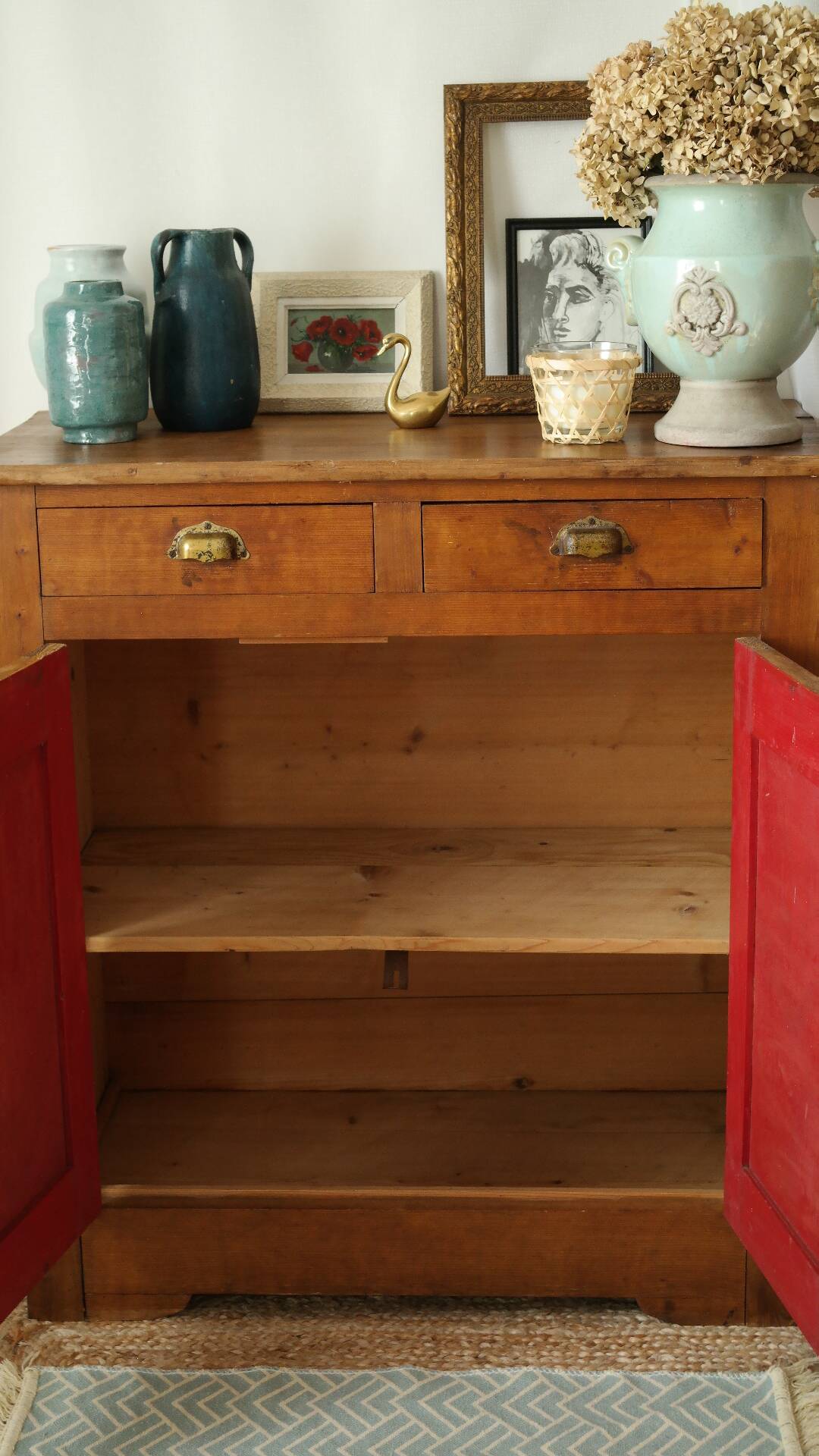 Parisian old waxed wood buffet