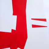 Red minimalist paint