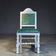 Chaise en bois massif rustique antique portugaise rénovée