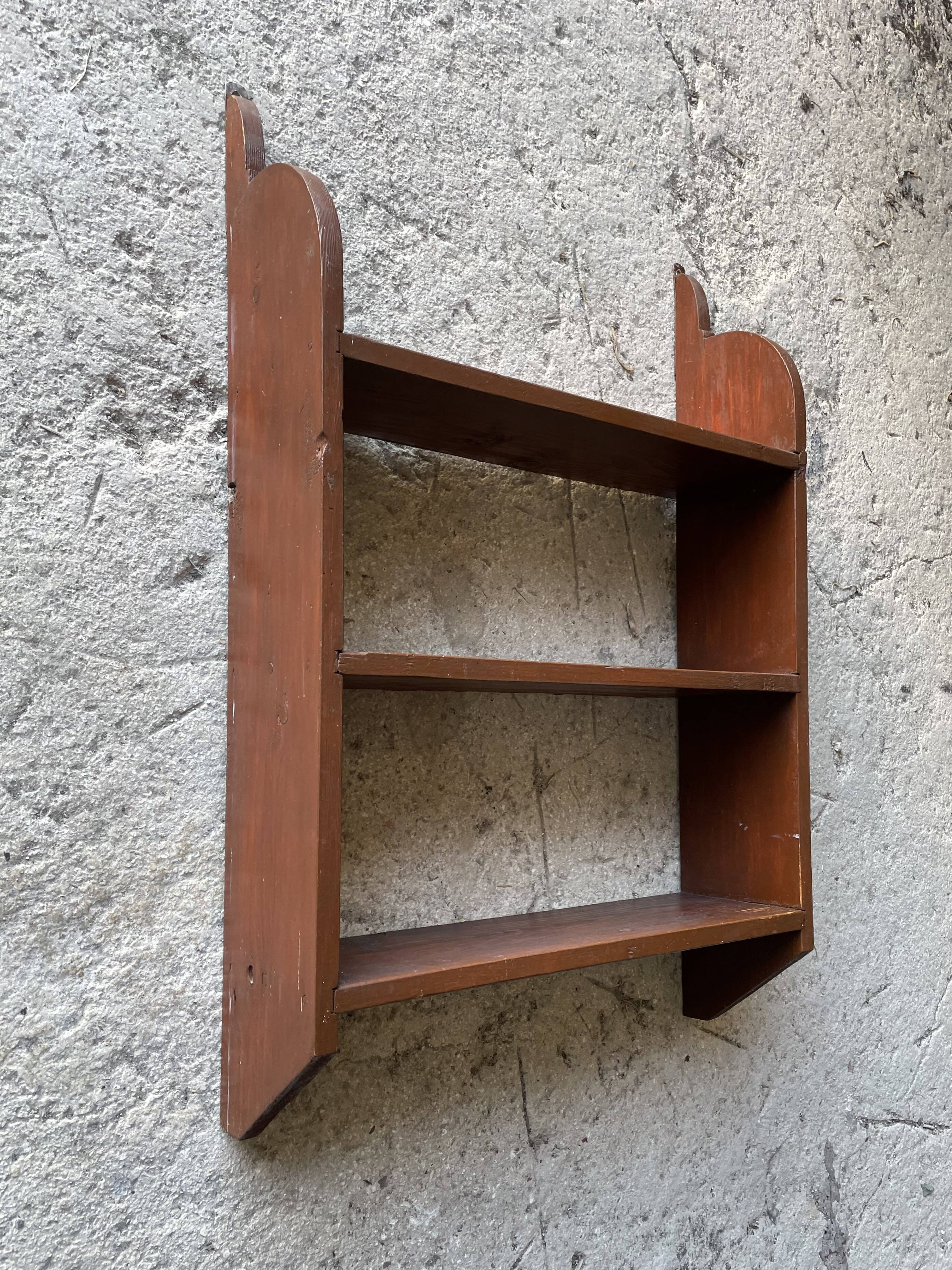 Old wooden wall shelf