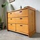 1980s pine chest of drawers