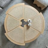 Charlotte Perriand's "Rio" rattan coffee table by Cassina