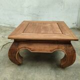 "Opium" coffee table in carved solid wood - Chic Ethnic Style