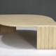 Travertine coffee table by Roche Bobois France 1970