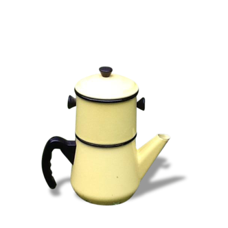 Yellow coffeemaker