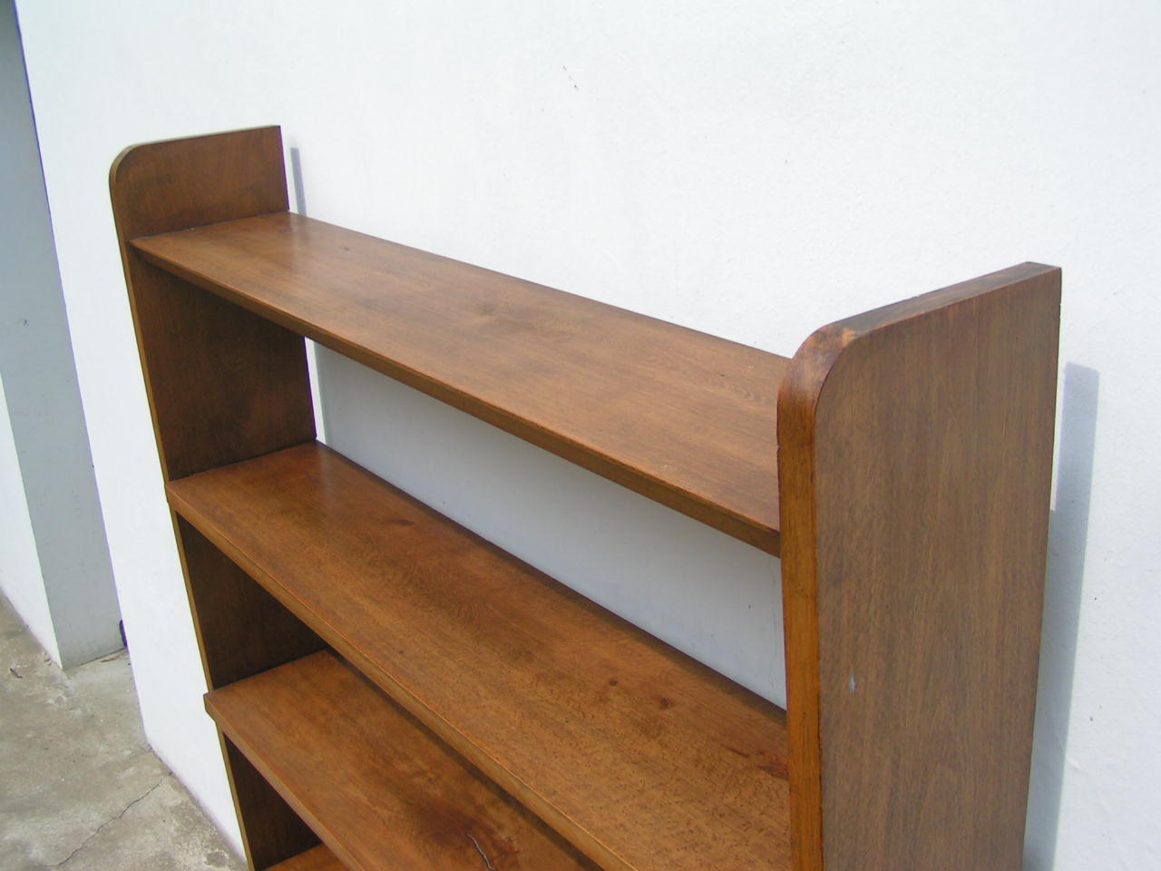 Compass foot library shelf