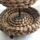 Fruit tray display in braided rope on 3 levels