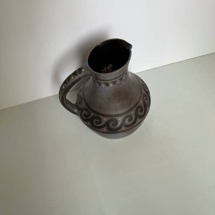 Large ceramic pitcher jug Marie-Madeleine Madeline jolly