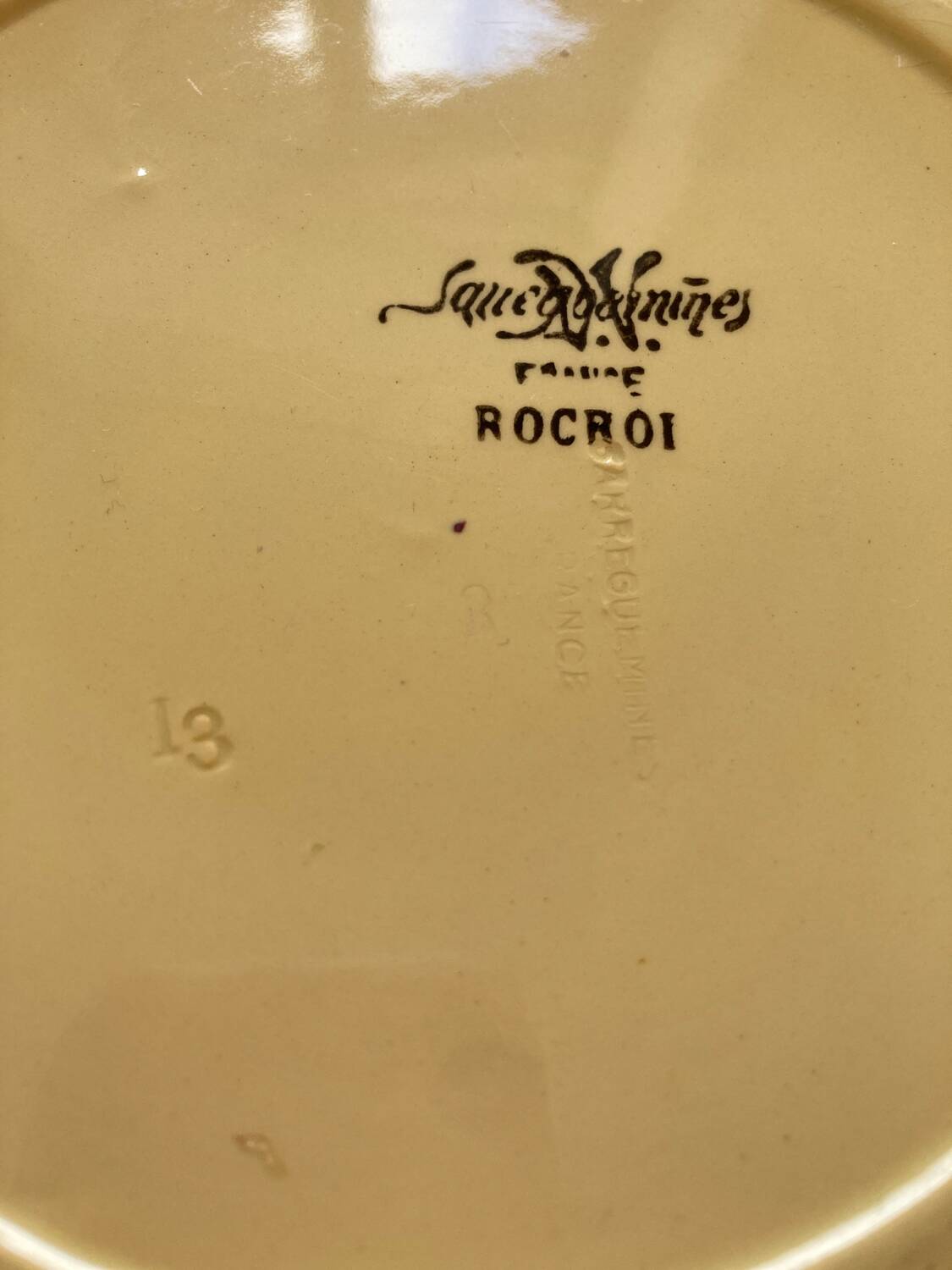 4 assiettes Sarreguemines