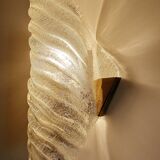 Pair of large Murano glass wall lights