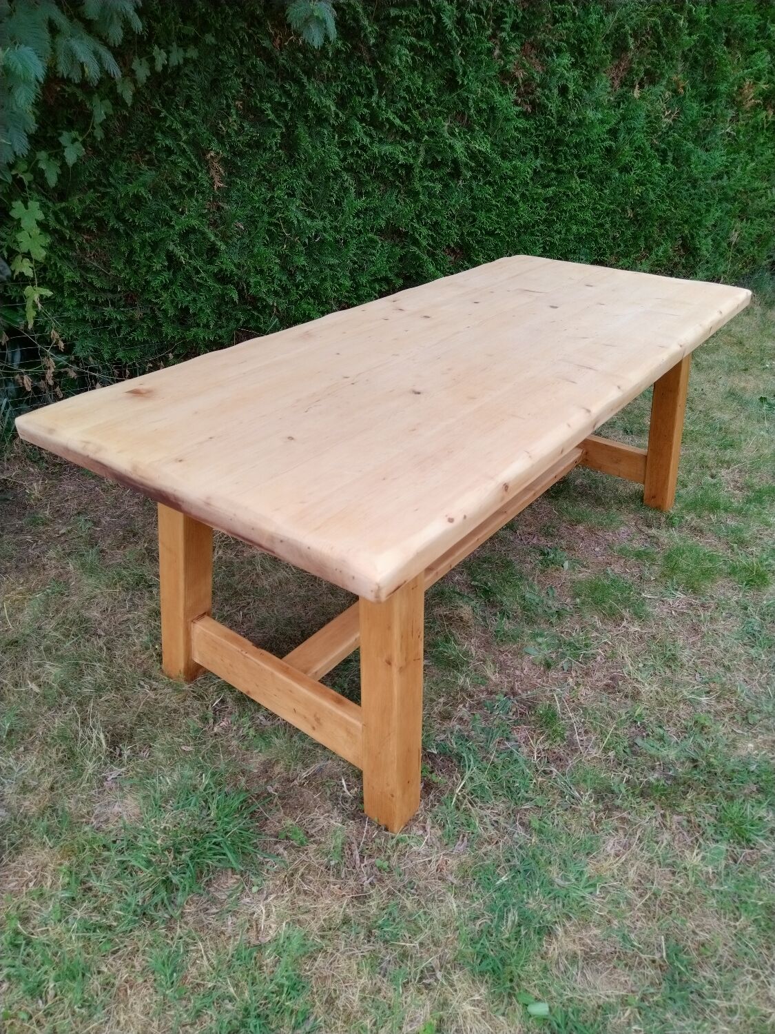 Solid oak farmhouse table