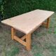 Solid oak farmhouse table